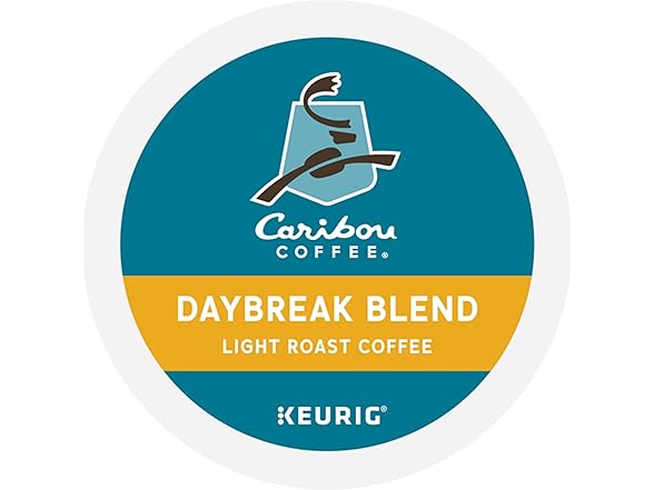 24CT Caribou Coffee Daybreak Morning Blend,K-Cups