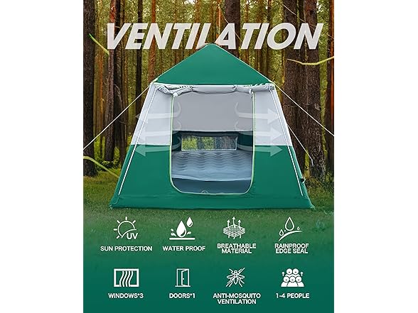 Corani 14.1'x6.5'x9' Inflatable Tent - Nomad Green