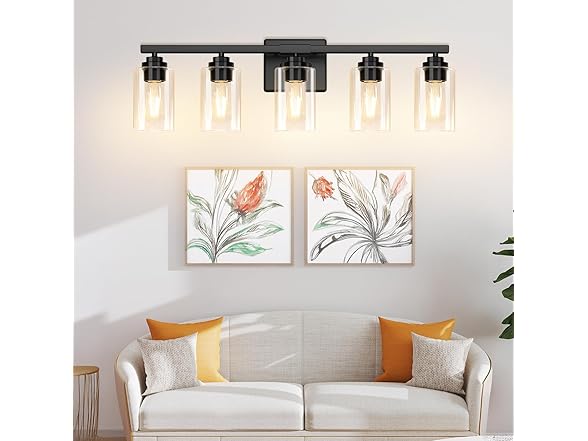 VerRon 5-Light Bathroom Light Fixtures, 31"