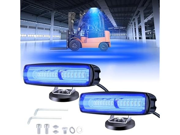 FKSAFEL  Magnetic LED Forklift Safety Light 2pk