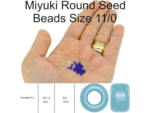 Lilac Ceylon Miyuki Japanese round rocailles glass beads