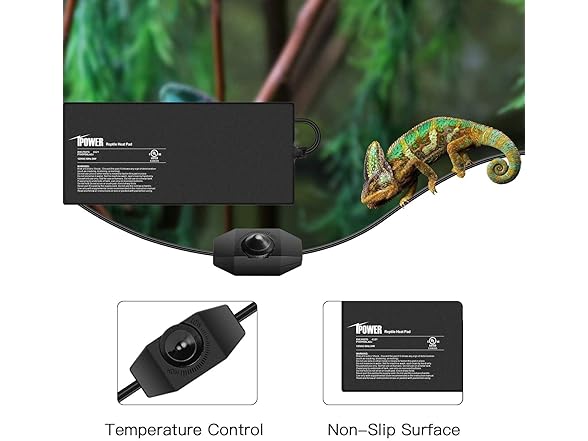 iPower 8 by 18-Inch 24 Watts Reptile Heating Mat