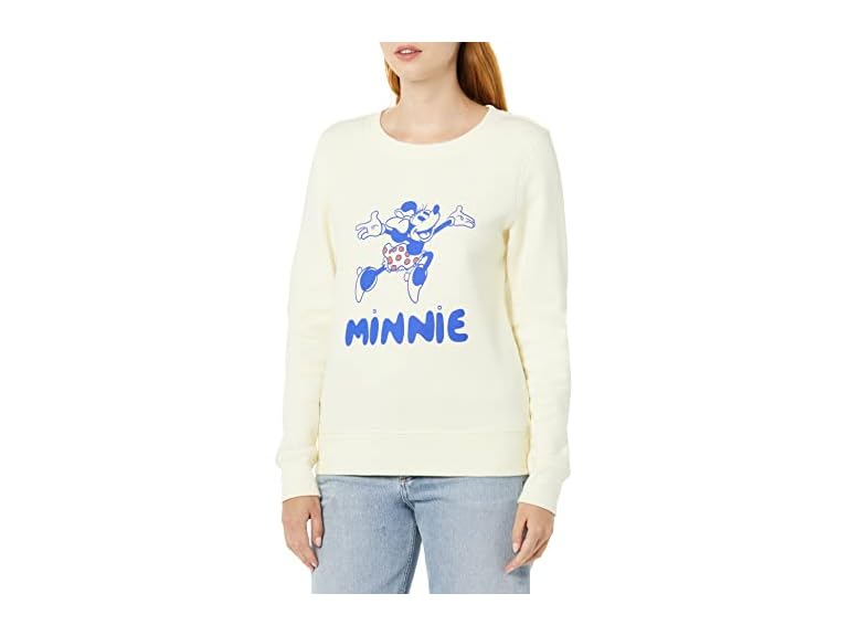 Amazon Essentials Disney Marvel Star Wars Princess Women's Fleece Crew Sweatshirts