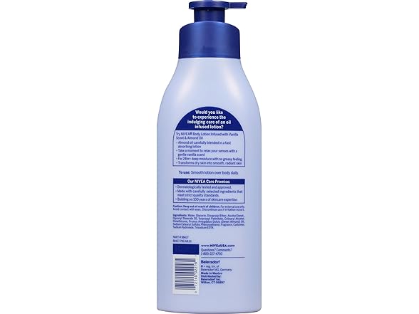 Nivea Lotion Oil Infused Vanilla Almond 16.9oz
