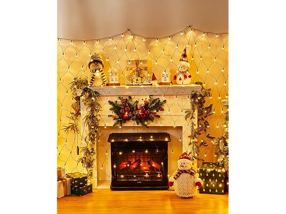Brightown 2PK 12 x 5FT 360 LED Christmas Net Lights Outdoor Mesh Lights