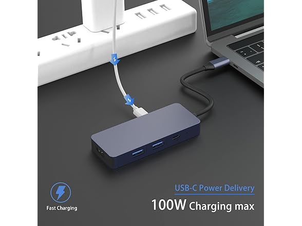 HOPDAY USB-C Hub Dual HDMI Adapter