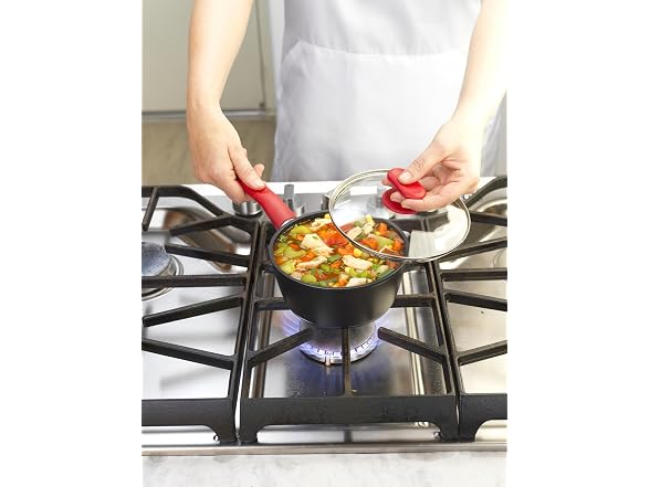 GoodCook ProEase Nonstick Sauce Pan with Lid, 2-Quart