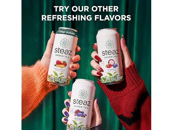Steaz - Organic Green Tea - Mint (12 Pack)