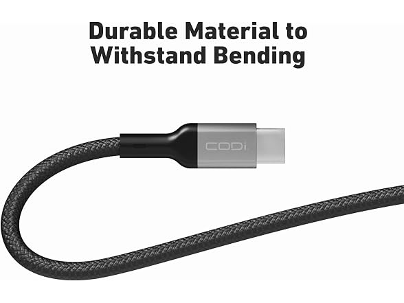 CODi A01069 6 ft. Braided Nylon Charge