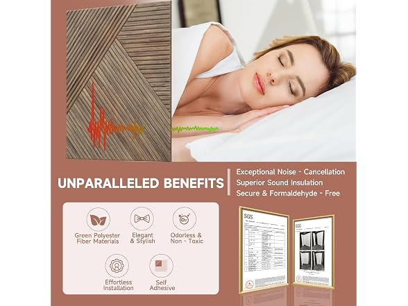 TO-TH Acoustic Panels Natural Walnut