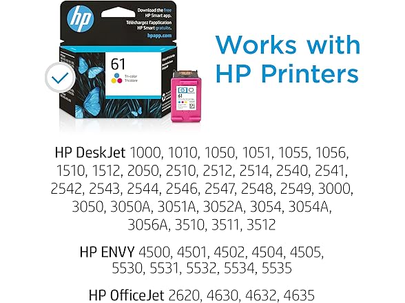 HP HP 61 TRI COLOR HP 61 Tri-Color Ink Cartridge | Work