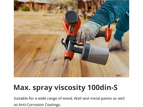 TILSWALL Alien500 HVLP Paint Sprayer Orange
