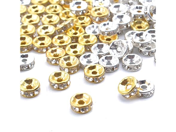 Aylifu Rondelle Beads, Crystal Spacers