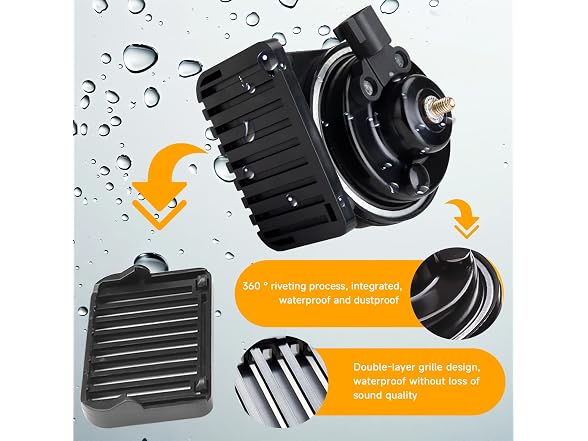 FARBIN Car Horn Replacement for Ford F150,F250,Focus