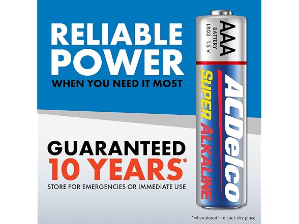 (100 Count) ACDelco AAA Batteries