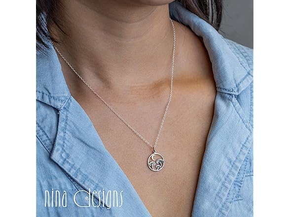 NINA Sterling Silver Necklace - Mushroom