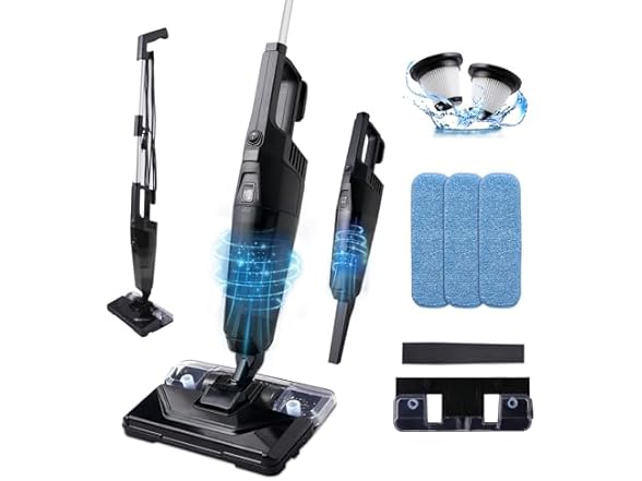 REECOO Lightweight Vacuum and Mop Combo