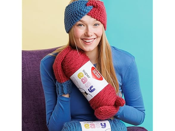 Red Heart Super Easy Seaside Breeze Yarn - 3 Pack