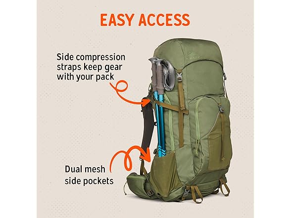 Kelty Asher Backpack (85L Winter Moss)