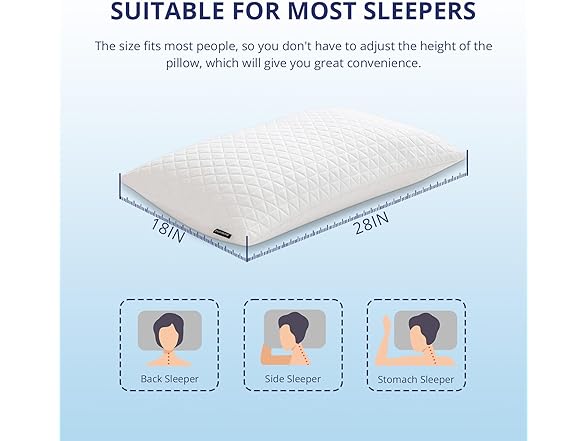 EGOHOME Shredded Memory Foam Pillows