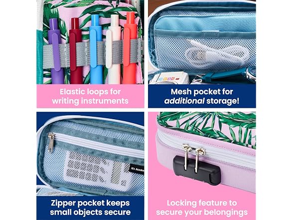 It's Academic Locking Pencil Case