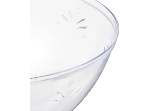 Bluesky Trading Simcha Collection Clear Plastic Small Round Serving Bowl (72 Oz.)