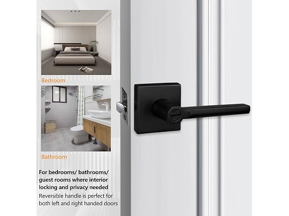 NEWBANG Bed/Bath Room Door Lever for HD1601-DB-B