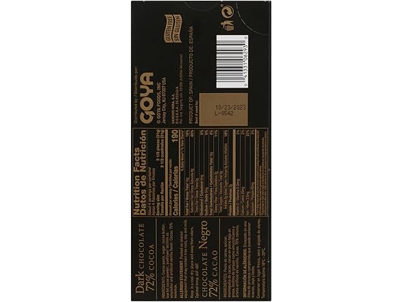 Goya Dark Chocolate 4.4oz (30pk)