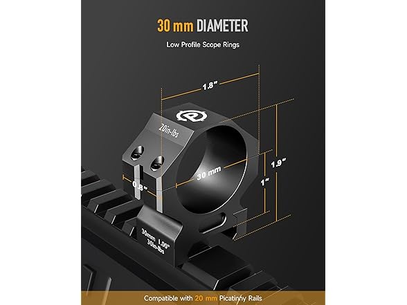 Pinty 30mm Scope Rings Rifle Scope Mount