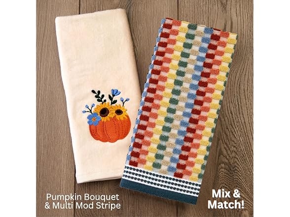 SKL Home Pumpkin Bouquet Hand Towel Set-2pc