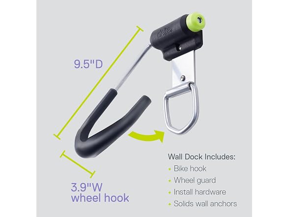 Delta Wall Dock Bike Rack Wall Mount with Tire Wall Guard Cycle