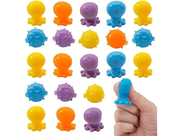 Fun Express Sticky Sea Creatures, 72 Pieces