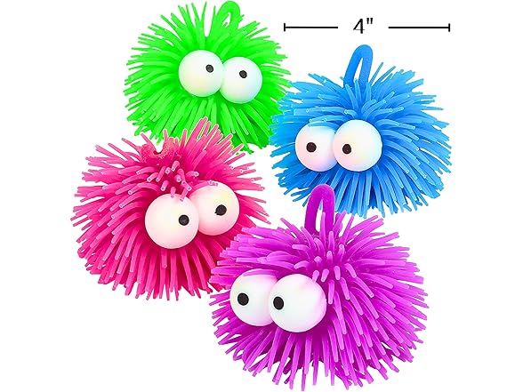 Fun Express Assorted Color Vinyl Puffer Balls