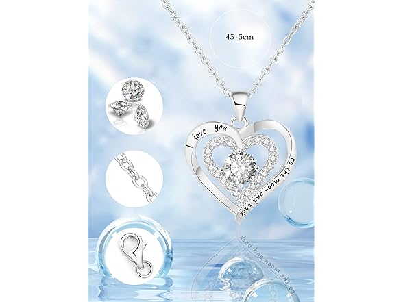 Preserved Red Rose Bear Love Necklace