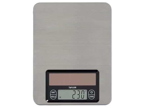 Taylor Light Powered Digital Kitchen Scale