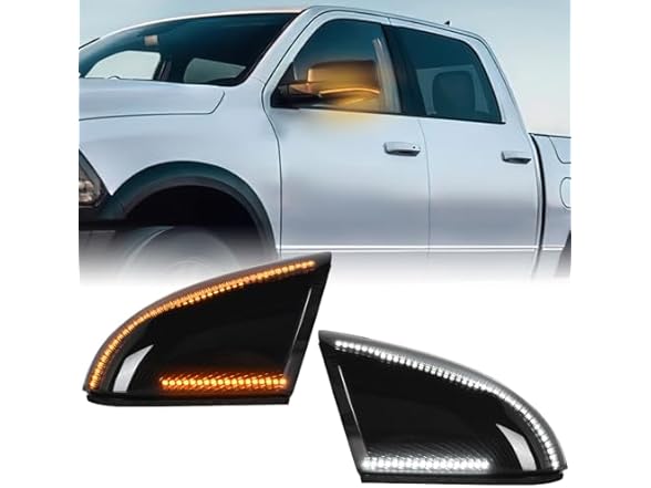 Nilight Side Mirror Marker Light Switchback Amber Turn Signals