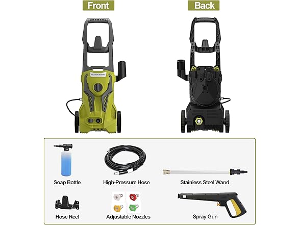 ZHUOLIN High Pressure Washer 4800PSI - Yellow