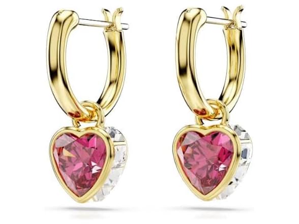 Swarovski Chroma Heart Drop Earrings