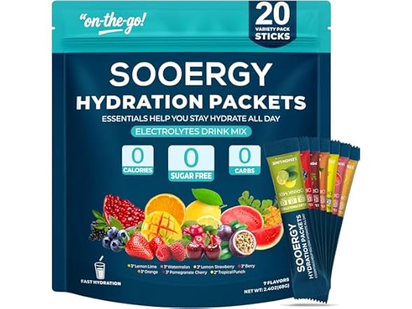 SOOERGY Electrolytes Powder Packets