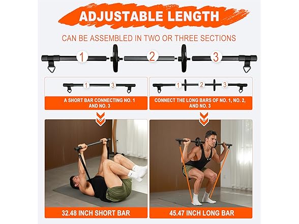 HOTWAVE Resistance Bands Bar - Advanced Kit