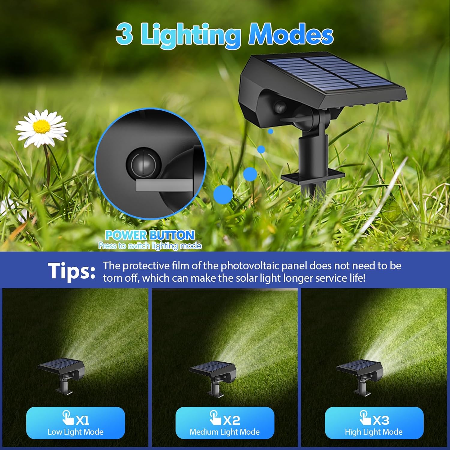 Hakol 4-pk Solar Lights Outdoor Waterproof - Gallery 9