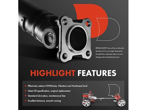 A-Premium Rear Drive Shaft Driveshaft Subaru