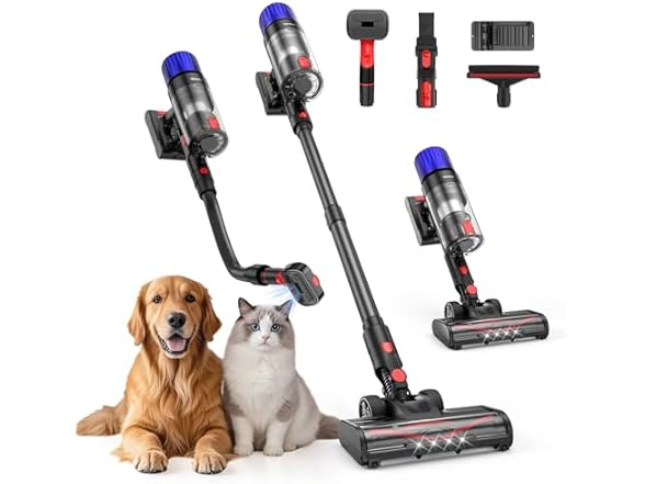 Teendow 500W Cordless Vacuum Cleaner