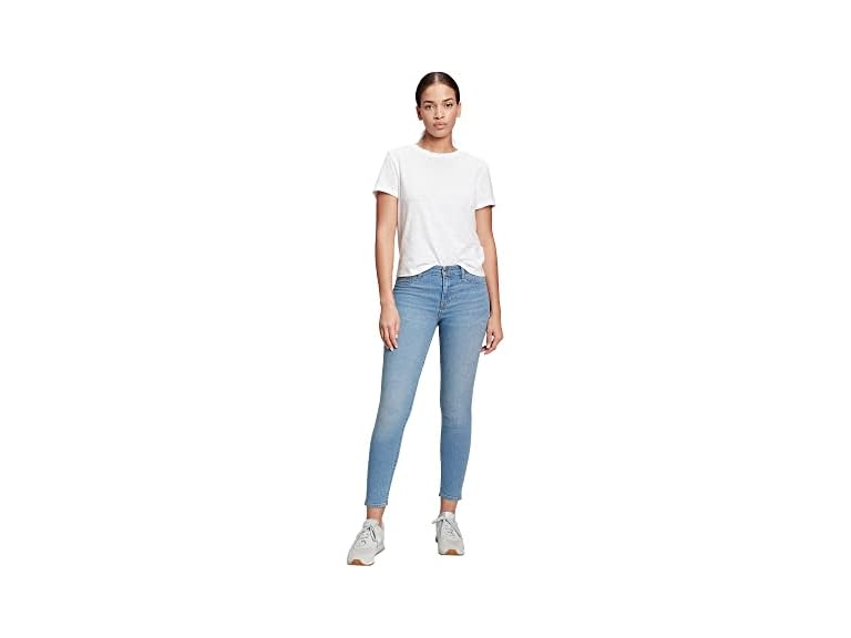 GAP Women's Mid Rise Favorite Jegging Jeans, Light Indigo 10, 30