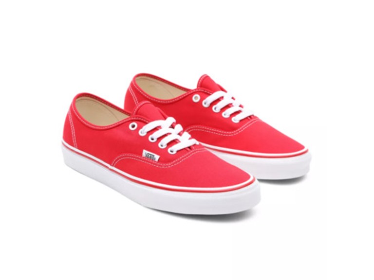 VANS Authentic Skate Shoes Unisex, Red, 4 Men / 5.5 Women