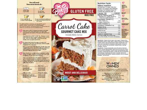 (6pk) XO Baking Gluten-free Mixes Variety Pack