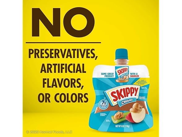 Skippy Squeeze Creamy Peanut Butter 6oz