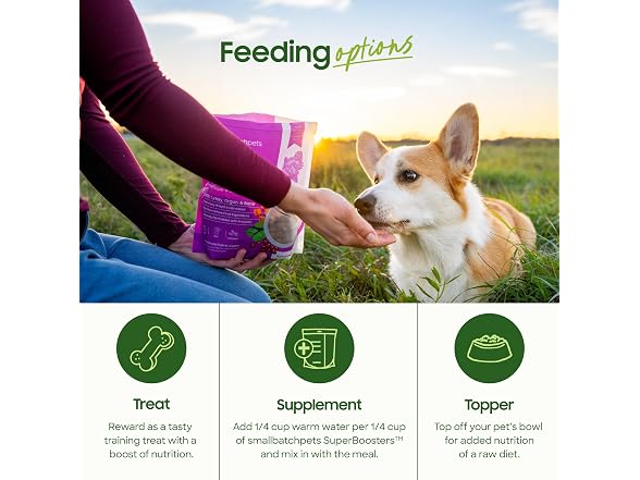 smallbatch Freeze Dried Dog Treats, Superfood Food Topper