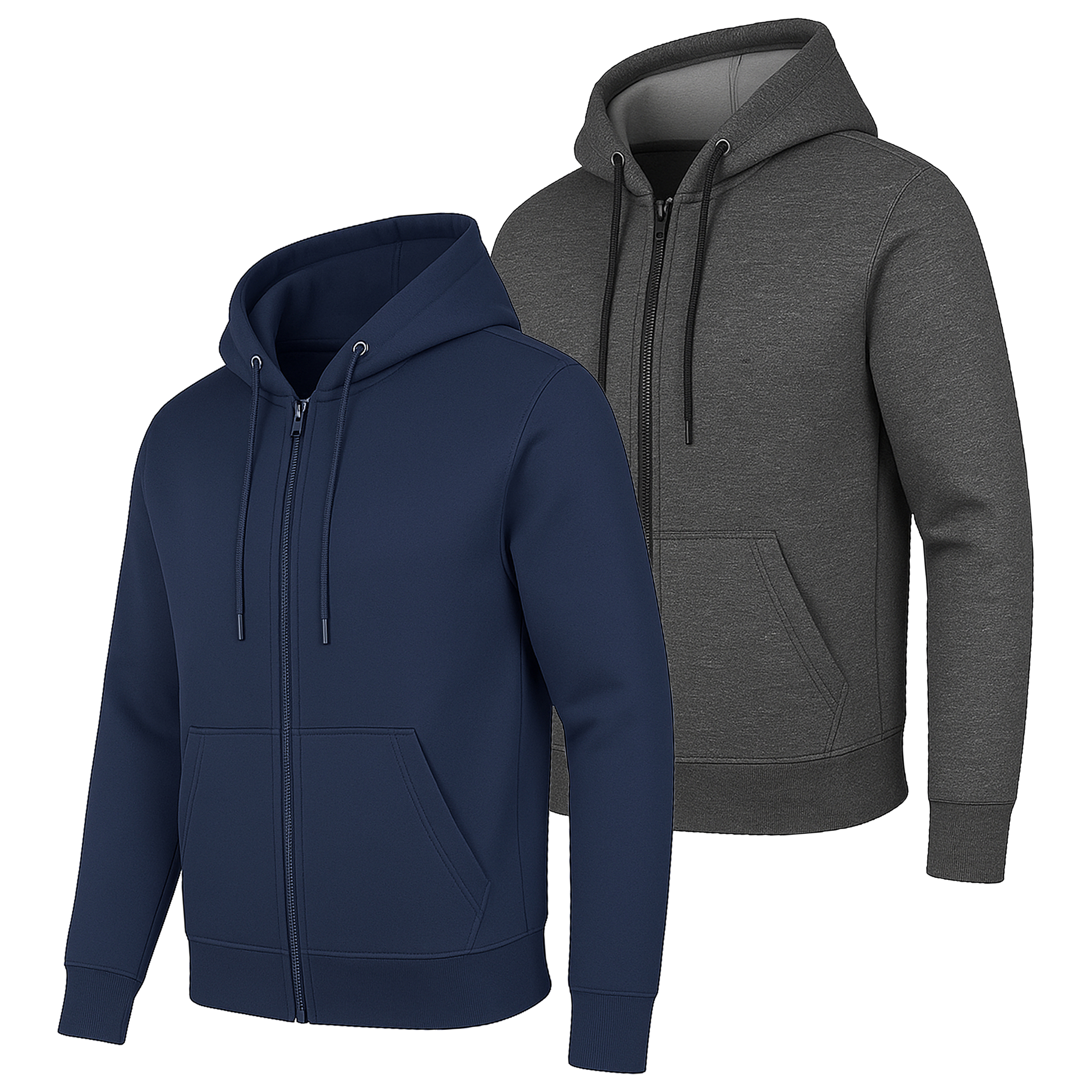Mens Heavyweight Fleece-Lined Tech Zip Hoodie - Gallery 27