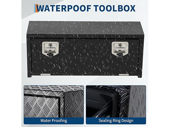 PrecisionAuto 36" Heavy Duty Aluminum Underbody Tool Box
